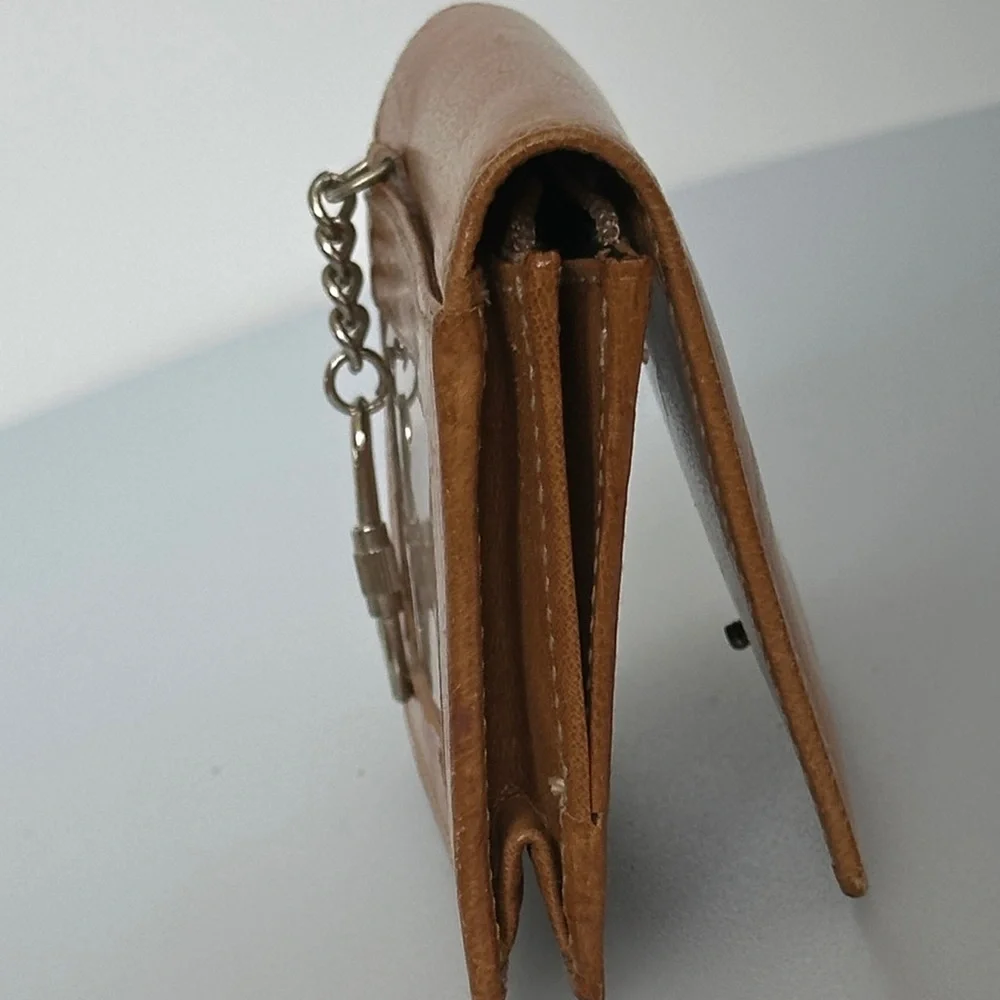 Kate Spade Brown Leather Key Holder made in italy